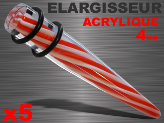 lot de 5 elargisseurs acrylique 4mm