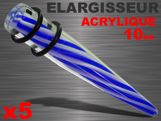 lot de 5 elargisseurs acrylique 10mm