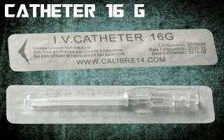 catheter calibre 14 qualite superieure - 16 g - sterilise en france -