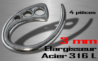 Lot de 4 elargisseurs 316 L - diametre 3 mm