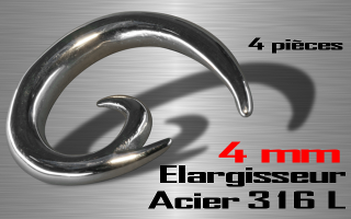 Lot de 4 elargisseurs 316 L - diametre 4 mm