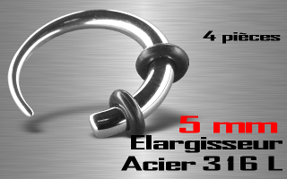 Lot de 4 elargisseurs 316 L - diametre 5 mm