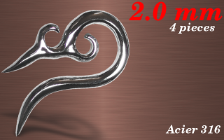 4 elargisseurs acier 2.0 mm casting devil