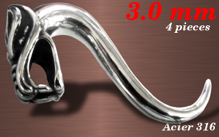 4 elargisseurs acier 3.0 mm casting dragon