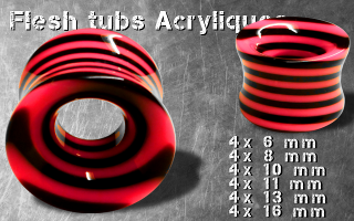 Lot de 24 tubes echancres acryliques noir et rose