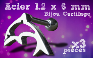 Lot de 3 microbells acier 1.2 x 6 - boule 3 mm - ideal pour cartilage