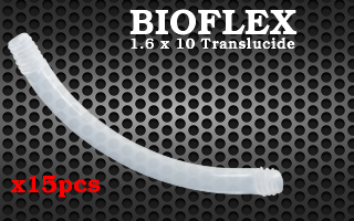 Lot de 15 barres bananes Bioflex 1.6x10 translucides filetees