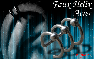 Lot de 3 Faux piercing helix Acier