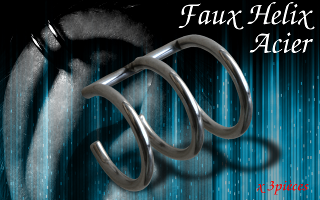 Lot de 3 Faux piercing helix Acier