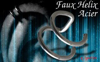 Lot de 3 Faux piercing helix Acier