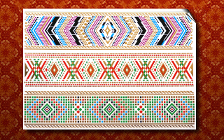 3 Planches de tattoo temporaires metalisees adhesives