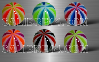 Boule 1.2 x 3 - 6 couleurs