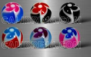 Boule 1.2 x 3 - 6 couleurs