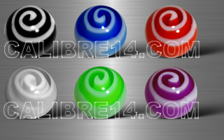 Boule 1.2 x 3 - 6 couleurs