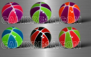 Boule 1.2 x 4 - 6 couleurs