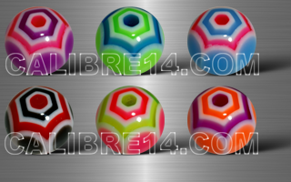 Boule 1.2 x 4 - 6 couleurs