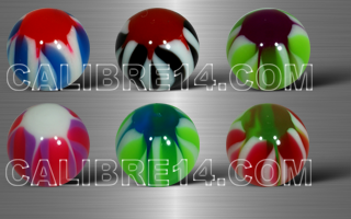 Boule 1.2 x 4 - 6 couleurs