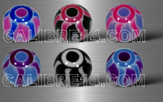 boules 1.6 x 6 - 6 couleurs
