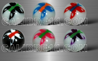boules 1.6 x 8 - 6 couleurs
