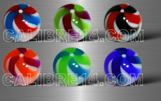 boules 1.6 x 8 - 6 couleurs