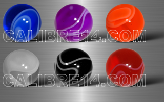 boules 1.6 x 8 - 6 couleurs