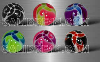 boules 1.6 x 8 - 6 couleurs
