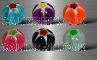 boules 1.6 x 8 - 6 couleurs