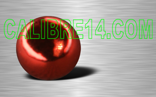 boules 1.2 x 3 acrylique, revetement aluminium rouge