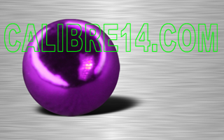boules 1.2 x 3 acrylique, revetement aluminium violet