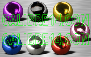 boules 1.2 x 3 acrylique, revetement aluminium