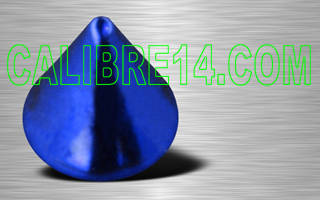 cones 1.2 x 3 acrylique, revetement aluminium bleu