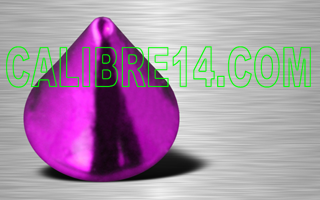 cones 1.2 x 3 acrylique, revetement aluminium violet