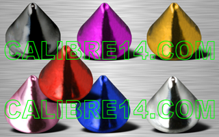 cones 1.2 x 3 acrylique, revetement aluminium