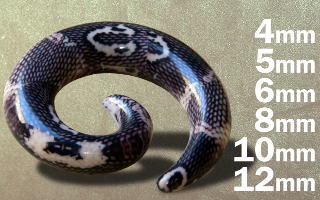 12 pieces spiral acry serpent