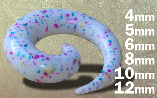 12 pieces spiral acry