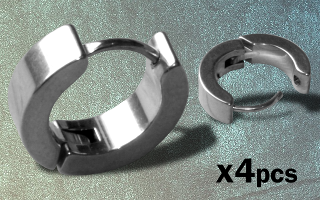 4 anneaux acier clicker
