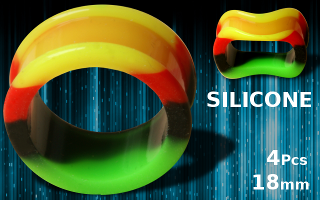 Tunnel silicone rasta 18 mm