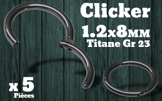 clicker titane grade 23 1.2 x 8