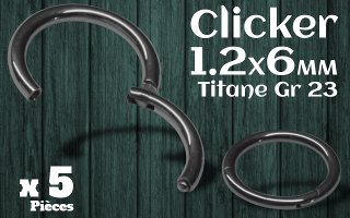 clicker 1.2 x 6 titane grade 23