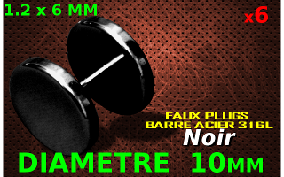 6 faux elargisseurs 1.2x 6 - DIAMETRE 10 mm