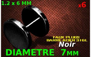 6 faux elargisseurs 1.2x 6 - DIAMETRE 7 mm