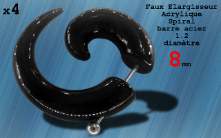 Faux elagisseur spiral acrylique - barre acier 1.2 - diametre 8 mm
