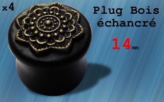 Plug bois echancre - 14 mm