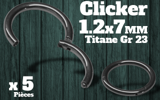 clicker titane grade 23 - 1.2 x 7