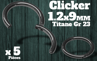 clicker titane grade 23 - 1.2 x 9