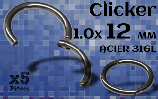 clicker acier 1.0 x 12 mm