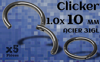 clicker acier 1.0 x 10 mm