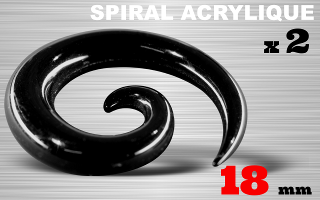 spiral acrylique 18 mm