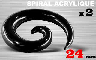 spiral acrylique 24 mm