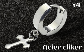 Anneau Acier clicker - diametre 8 mm